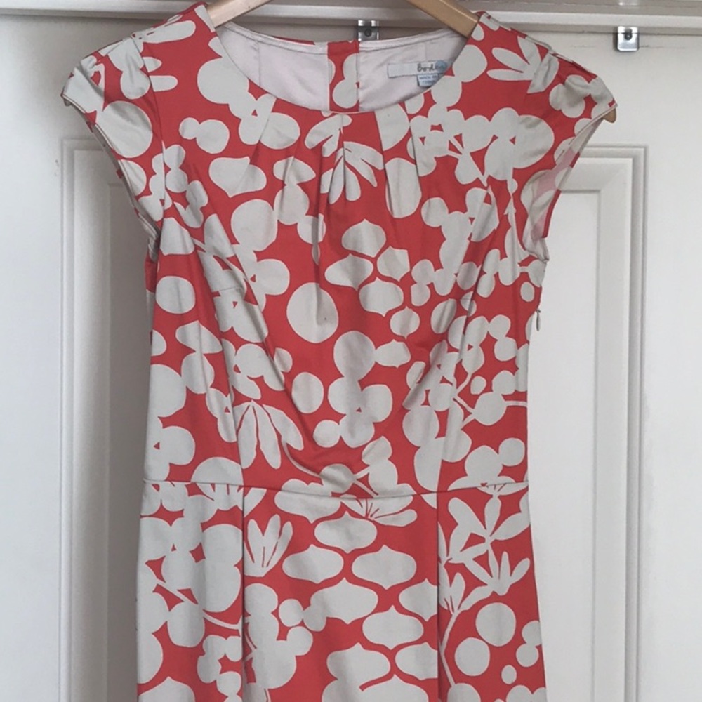 Boden Olivia Shift Dress Floral Fruit Punch WH625